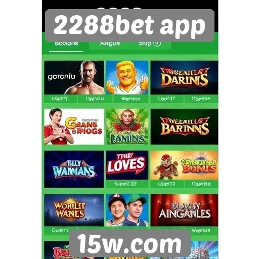 Comparativo entre jogos disponíveis no 2288bet app